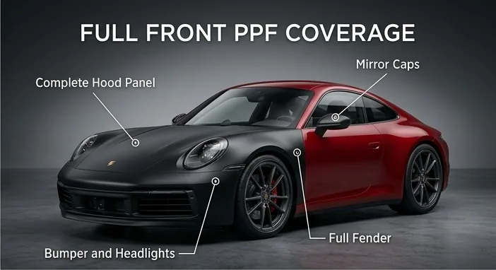 Full Impact PPF coverage diagram